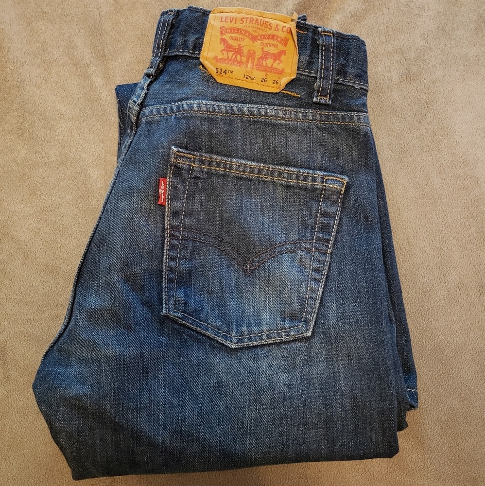 LEVIS 511 514 Jeans Boys Sz 12 Skinny Straight